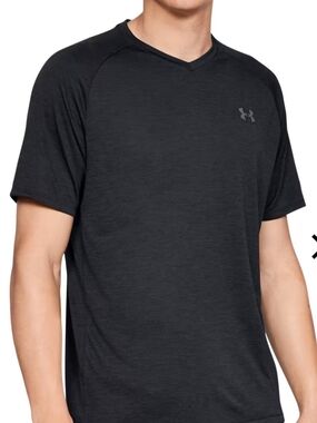 Under Armour Men's Black V-Neck Performance T-Shirt